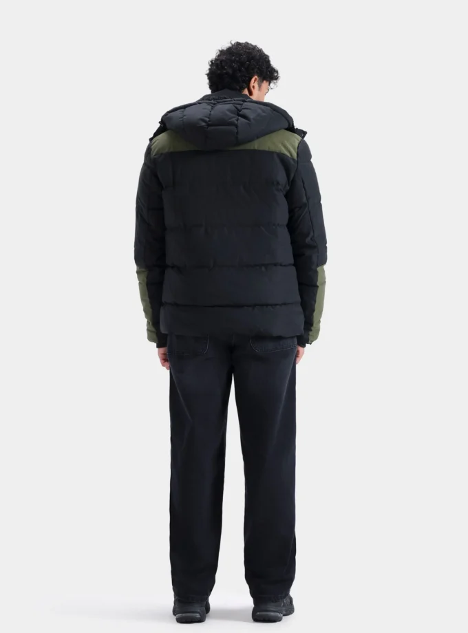 Quilted Puffer Jacket With Hood